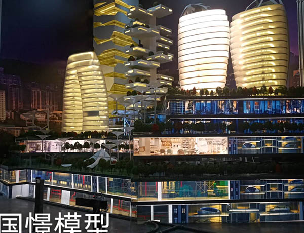 可克达拉市建筑模型