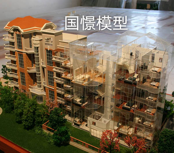 可克达拉市建筑模型