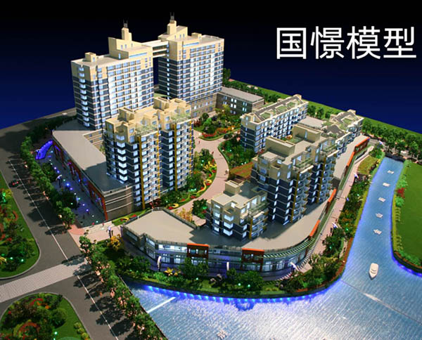 可克达拉市建筑模型