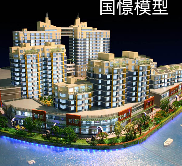 可克达拉市建筑模型