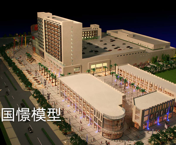 可克达拉市建筑模型