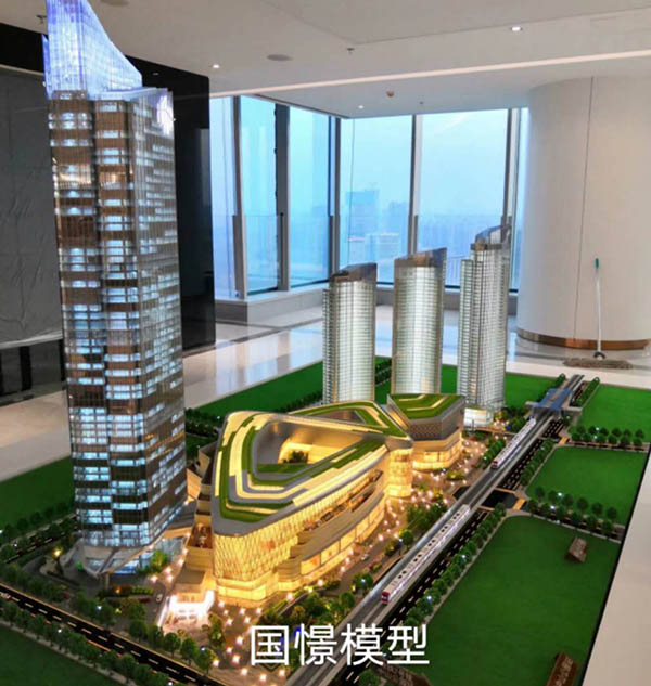 可克达拉市建筑模型