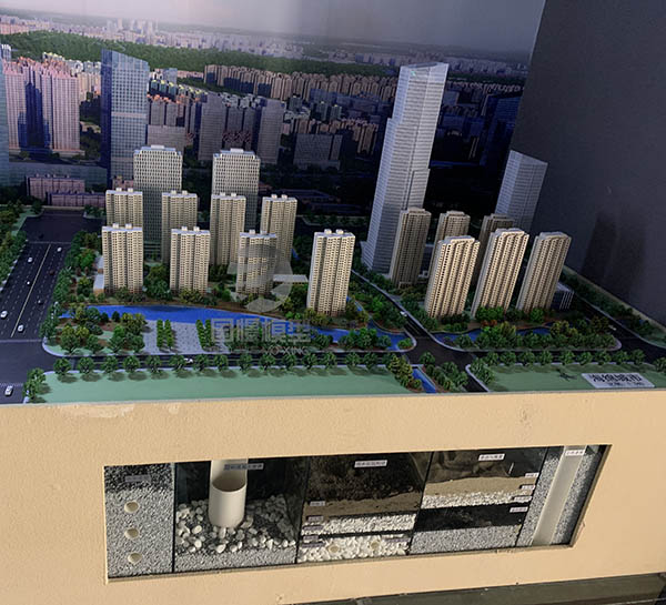 可克达拉市建筑模型